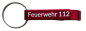 Preview: Alu Schlüsselanhänger "Feuerwehr 112""