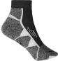 Preview: Sport Sneaker Socken Schwarz/Weiß