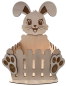 Preview: Osternest aus Holz "Hase"