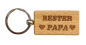 Preview: Bester Papa Schlüsselanhänger aus Holz