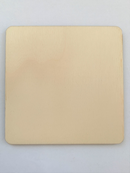 Untersetzer quadratisch aus Holz 10x10 cm