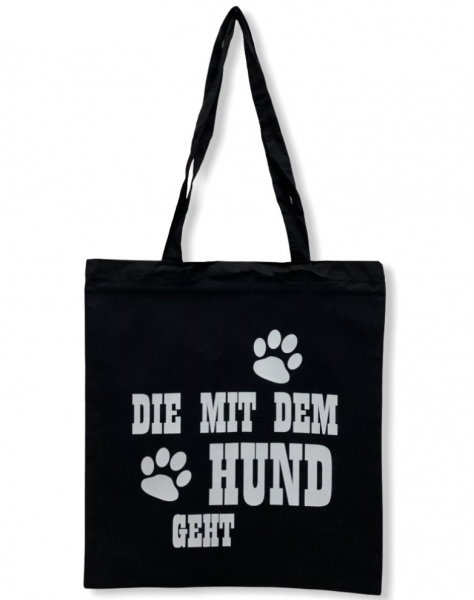 Baumwolltasche "DIE MIT DEM HUND GEHT"