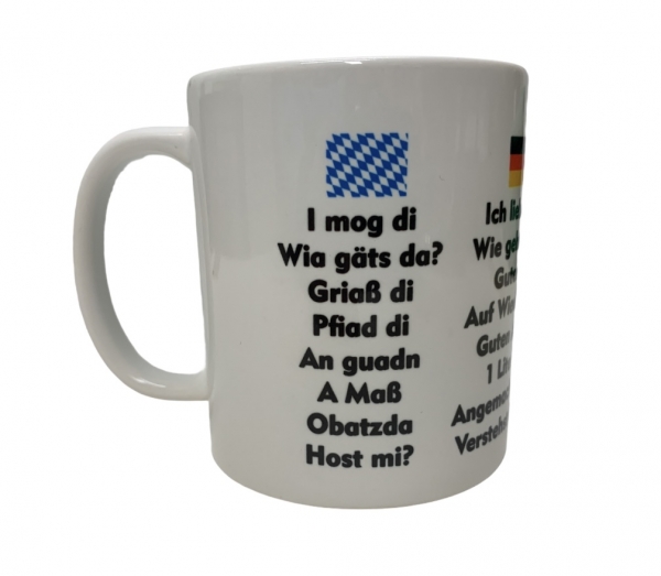 Bayrisch Deutsch Italienisch Tasse