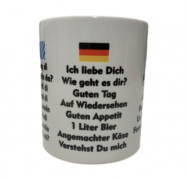 Bayrisch Deutsch Italienisch Tasse
