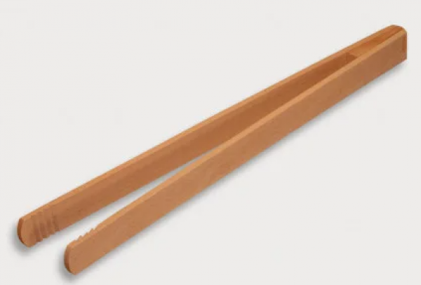 Grillzange/Gurkenzange, geleimt aus Holz 30 cm