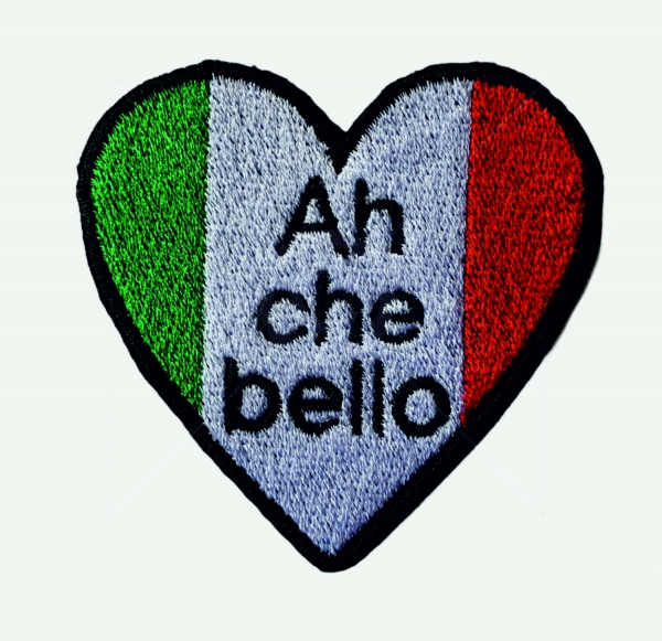 Italien Herz Ah che bello Aufnäher