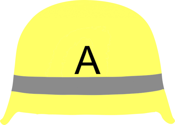 A-Aufkleber für Helm