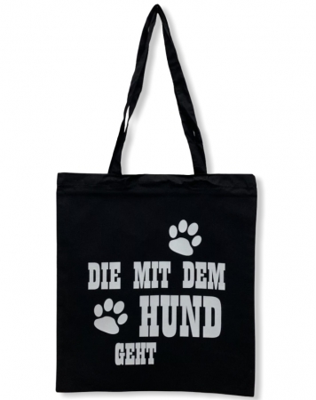 Baumwolltasche "DIE MIT DEM HUND GEHT"