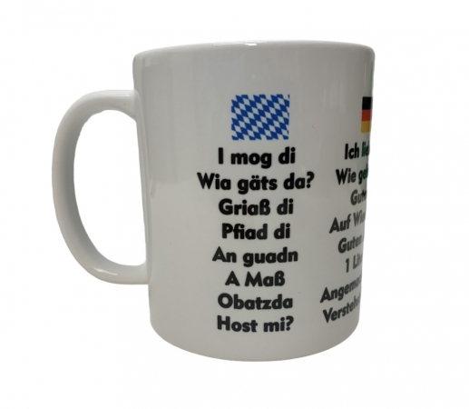 Bayrisch Deutsch Italienisch Tasse
