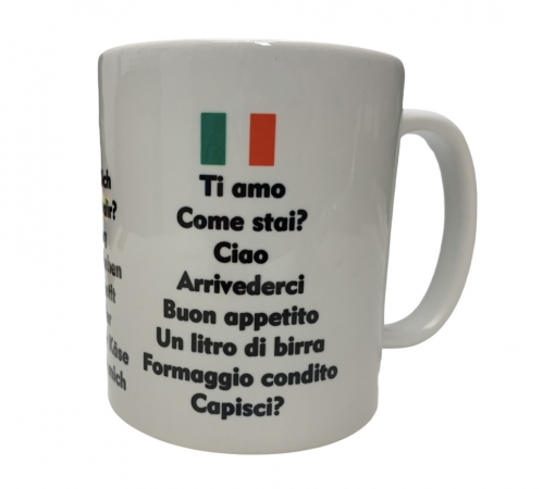 Bayrisch Deutsch Italienisch Tasse