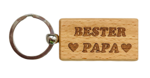 Bester Papa Schlüsselanhänger aus Holz