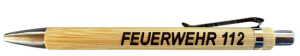 Feuerwehr 112 Kugelschreiber aus Holz