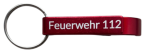 Alu Schlüsselanhänger "Feuerwehr 112""