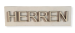 Türschild HERREN Weiß aus Holz