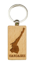 Gardasee Schlüsselanhänger aus Holz