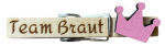 "Team Braut" mit Krone Trachten/Klammer